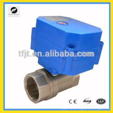 reduce-port electric actuator valve ,3-6VDC,12VDC 1" SS304 material for IC card water meters,reuse of grey water system